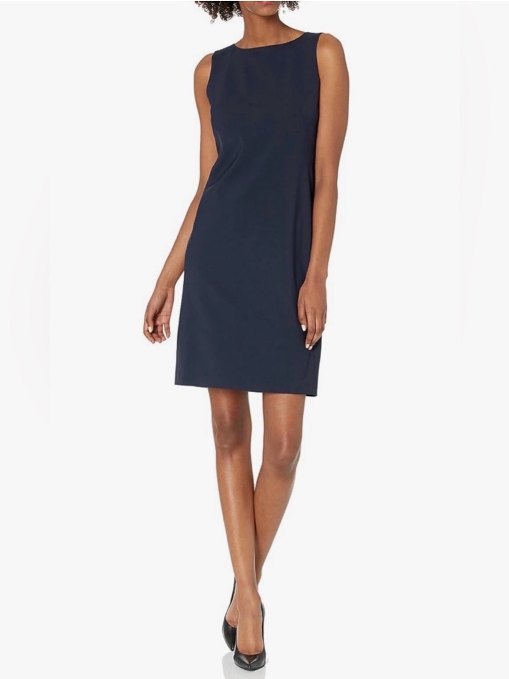 Theory Betty 2B Classic Navy Sleeveless Shift Dress Office Workwear